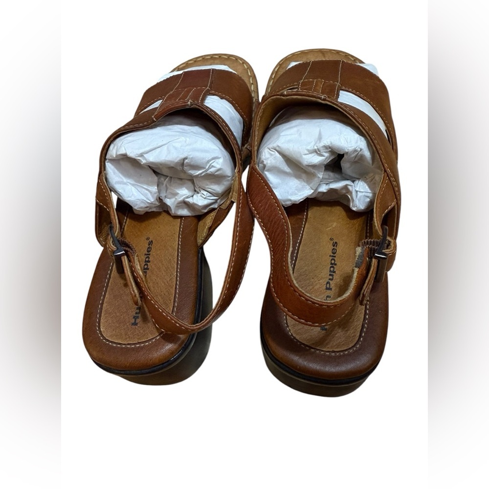Hush Puppies Brown Leather Sandals - Picture 11 of 13
